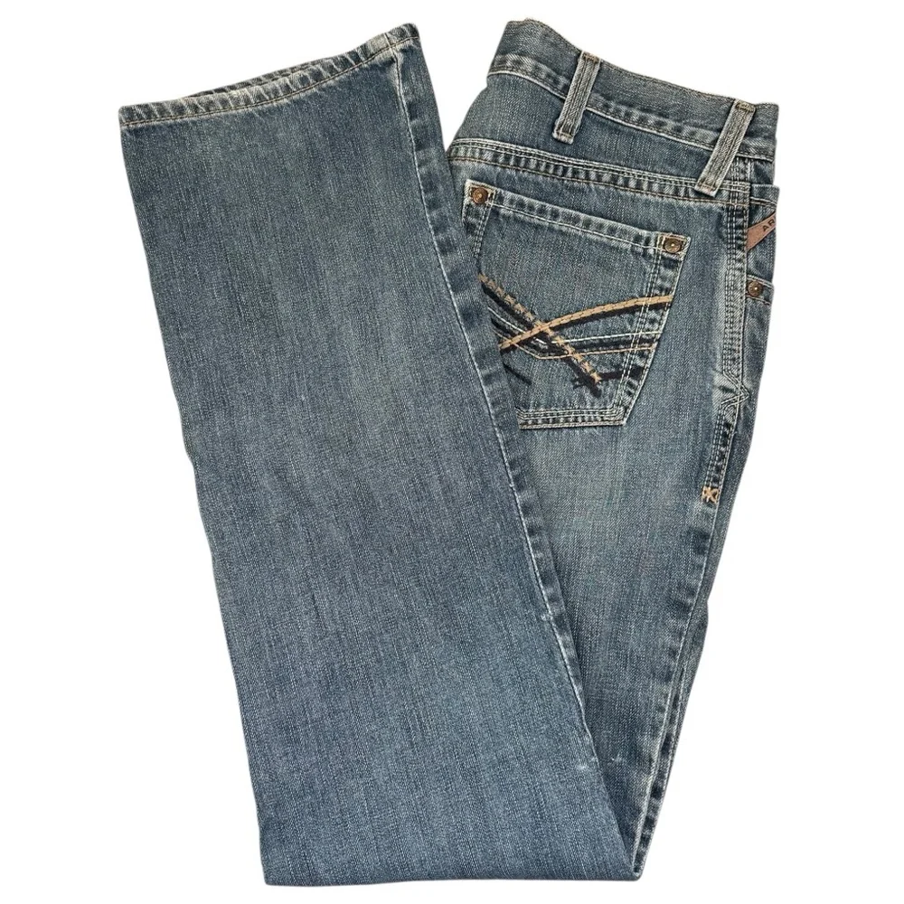 Ariat Men’s 36 M4 Low Rise Boot Jeans Medium Wash Western Workwear Cowboy